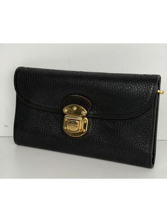 Louis Vuitton Handbags - Louis Vuitton Mahina Amelia Wallet Textured Leather & Gold-tone PushLock K1
